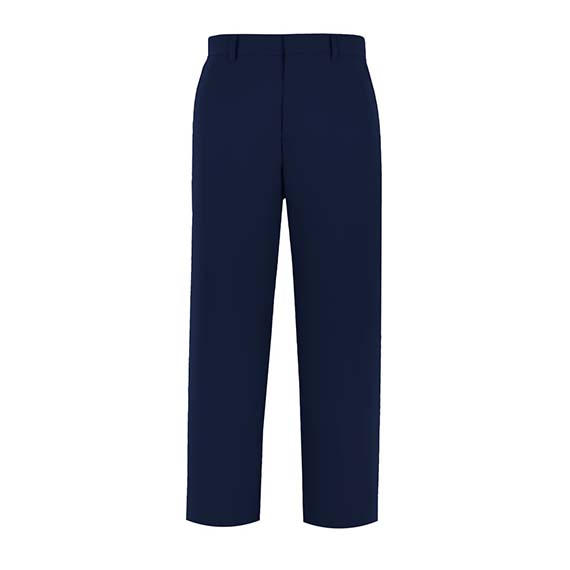 Full size image of Flat Front Dress Pant - Youth (in color NAVY)