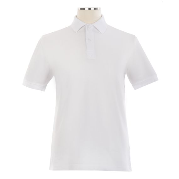 Full size image of Classic Comfort Short Sleeve Polo (in color WHITE)