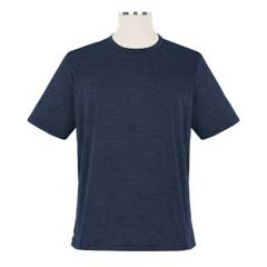 Thumbnail of Heathered Short Sleeve Performance Crewneck T-Shirt - Unisex (in color NAVY)
