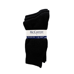 Thumbnail of 3-Pack Mid Calf Socks - Male (in color BLACK)
