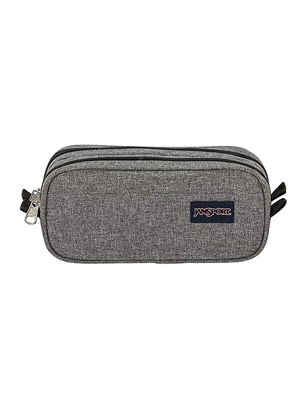 SCHOOL SUPPLIES - Large Size Accessory Pouch - JANSPORT - In Grey Letterman Poly