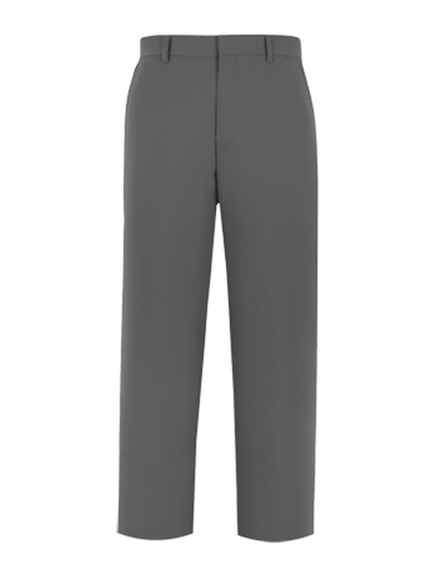 Full size image of Mens Flat Front Dress Pant (in color Grey)